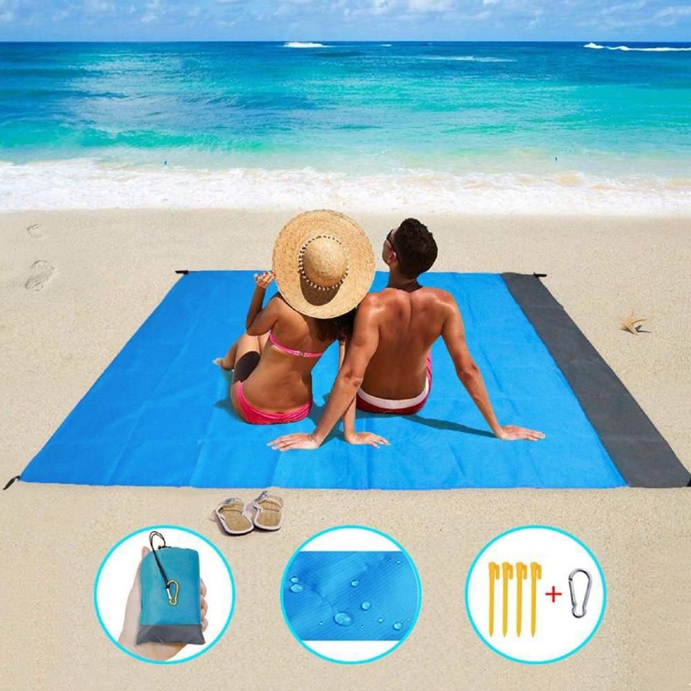 Punctuation pads with portable and thick pockets of lawn folding of outdoor beach waterproofing and floodproof mattresses
