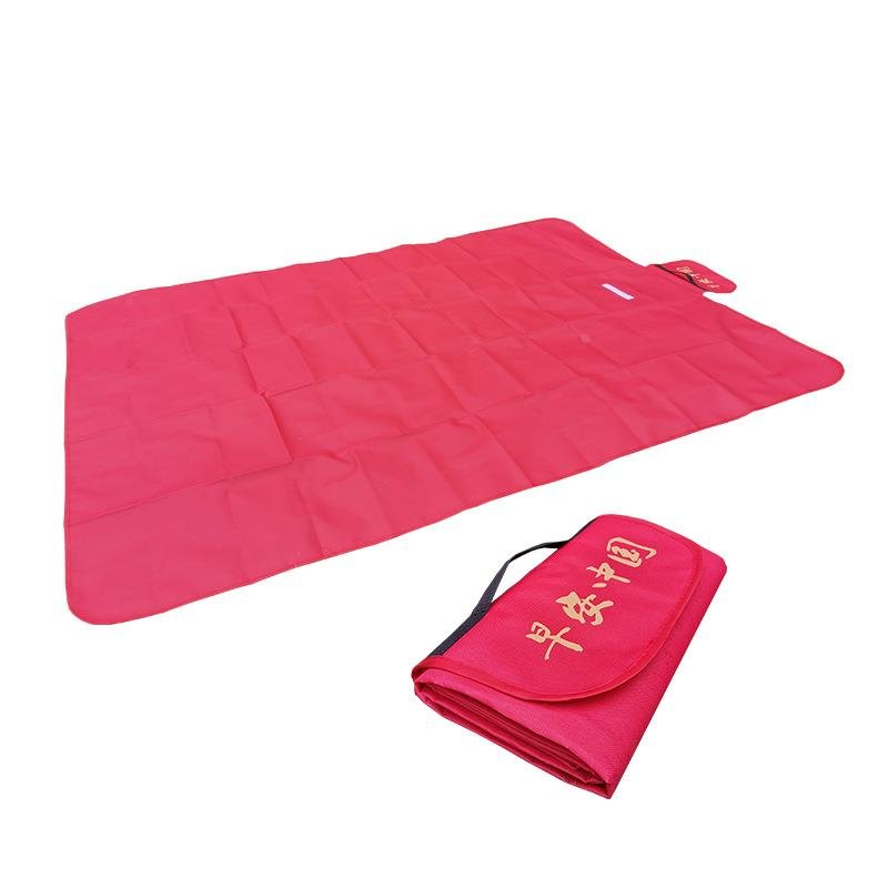A picnic pad on the outside, and then the Oxford camping pads are folded
