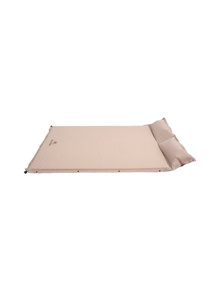 The Tartara camping tent of the mountain, with a pneumatic mattress with a thick outdoor bed, lays out a two-person damp pad