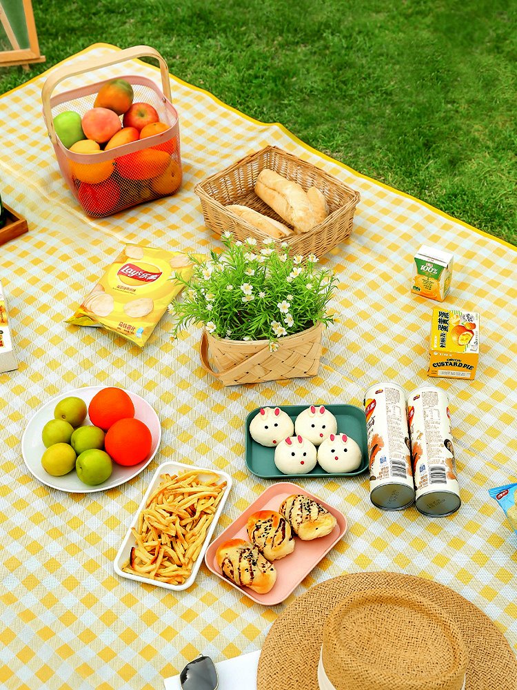 A picnic mat with a thick top of the music hysteria