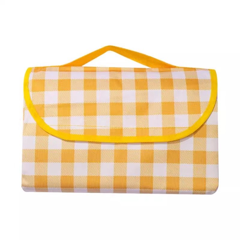 The picnic mats are camping on the outside and the flood-proof pads are large enough to carry a picnic beach tent to fold