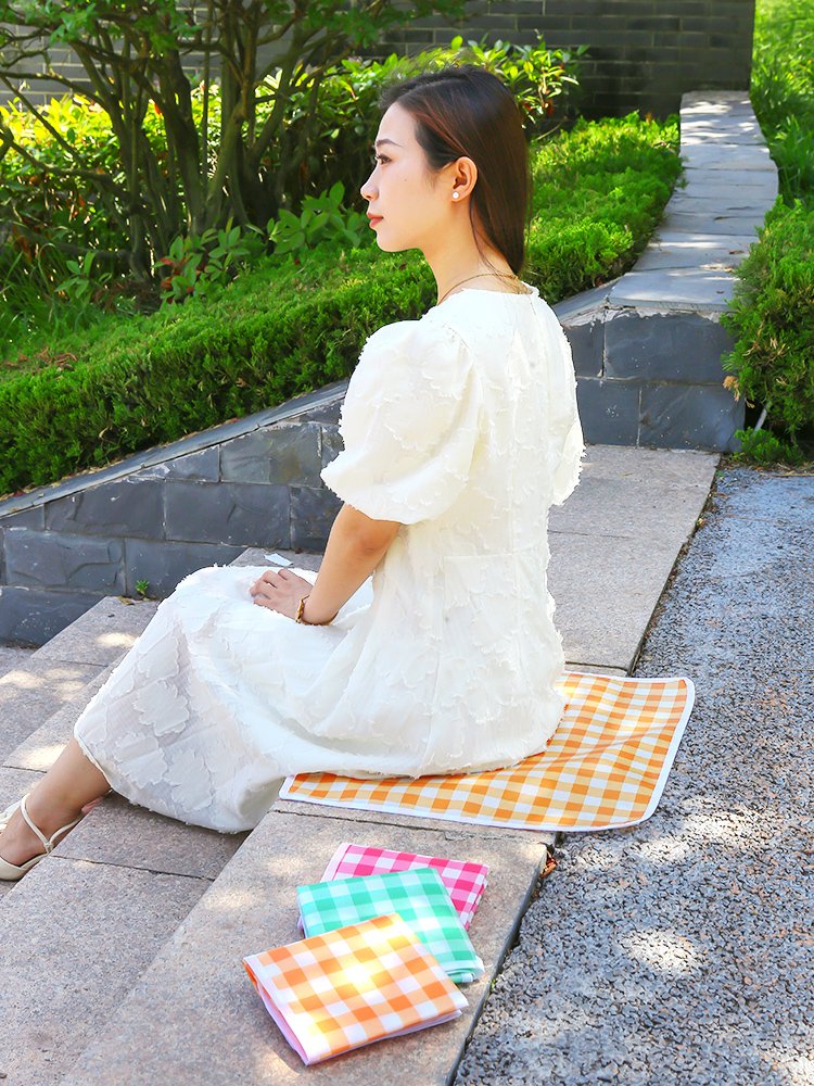 A picnic with a gasket and a music festival folding