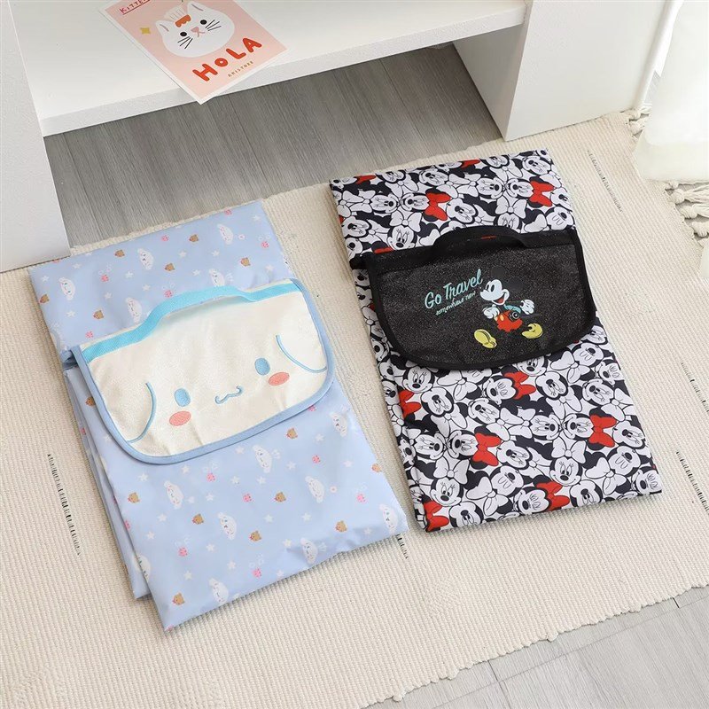 Cartoon-heavy outdoor picnic mats. Portable cooking pads folding tide-proof beach camping pads