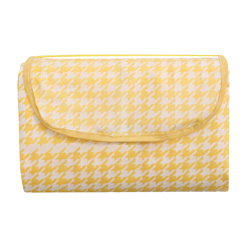 A picnic pad with a thick outdoor tent and a camp pad with a spring and field lawn