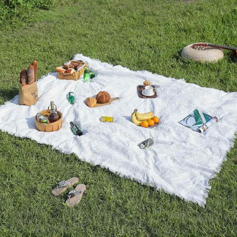 We'll have a picnic pad with a thick outdoor tarmac to fold the camping tent