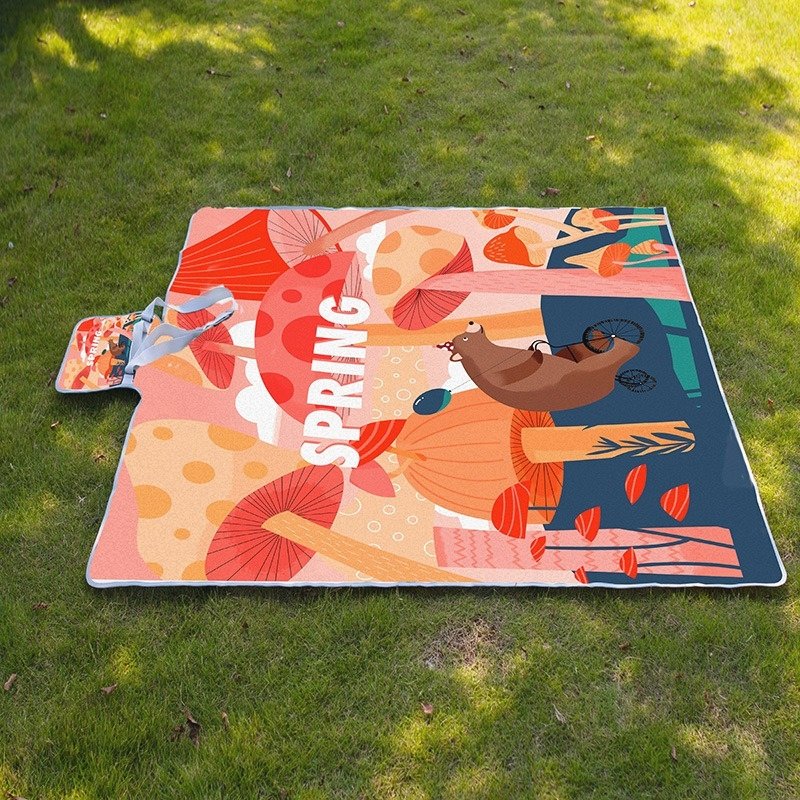 Children's little picnic pads, kids' springs and grass mats, cute cartoons, and no camping