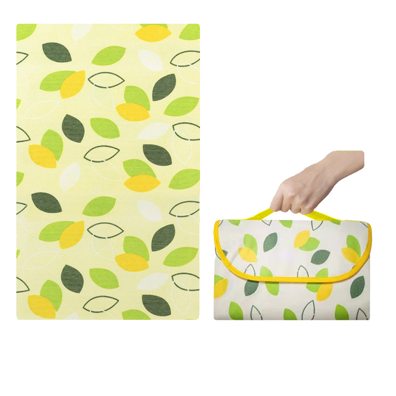 A picnic pad with a thick outdoor cooking camping tent