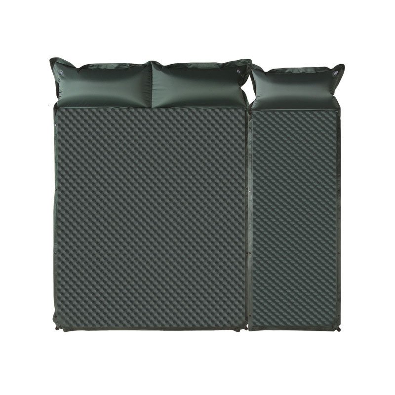 Auto-inflatable camping tent and tide-proof picnic pads are prepared to carry gasket mattresses