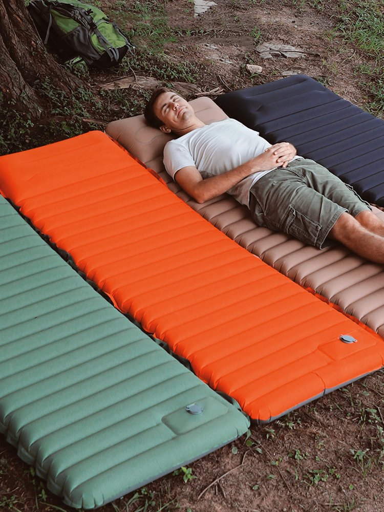 With a thick outdoor super-light folding of a tent with a nap pad with a damp pad and a ovary ovary pad