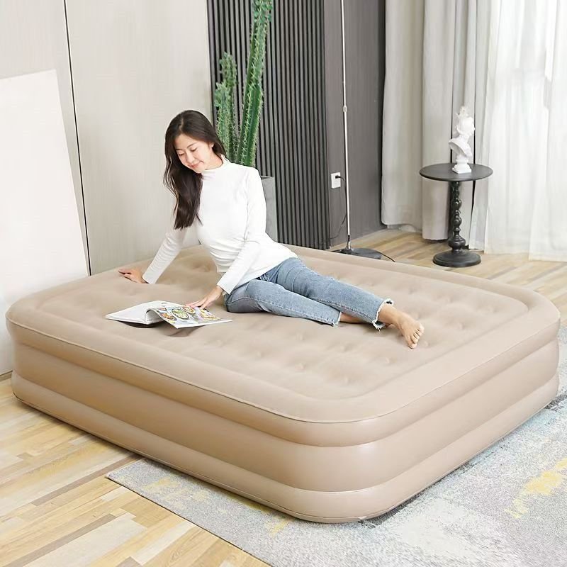 Auto-compression of air-filled mattresses, outdoor camping mattresses, and home-based impulsive air mattresses
