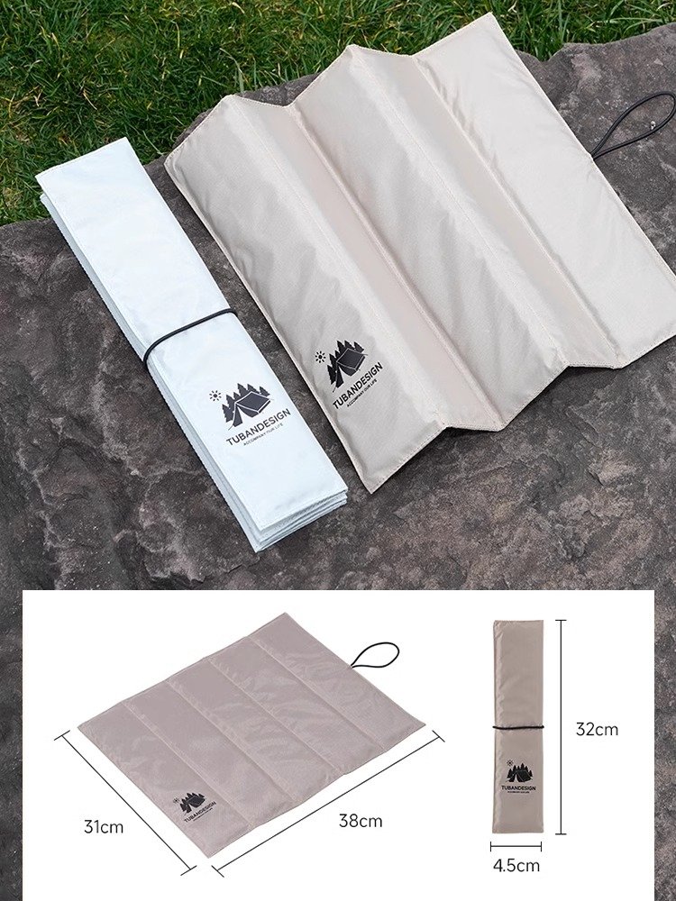 Outdoor folding of seating pads for mini-tide-proofing outside of camping camping tent chairs to insulate the heat and toss