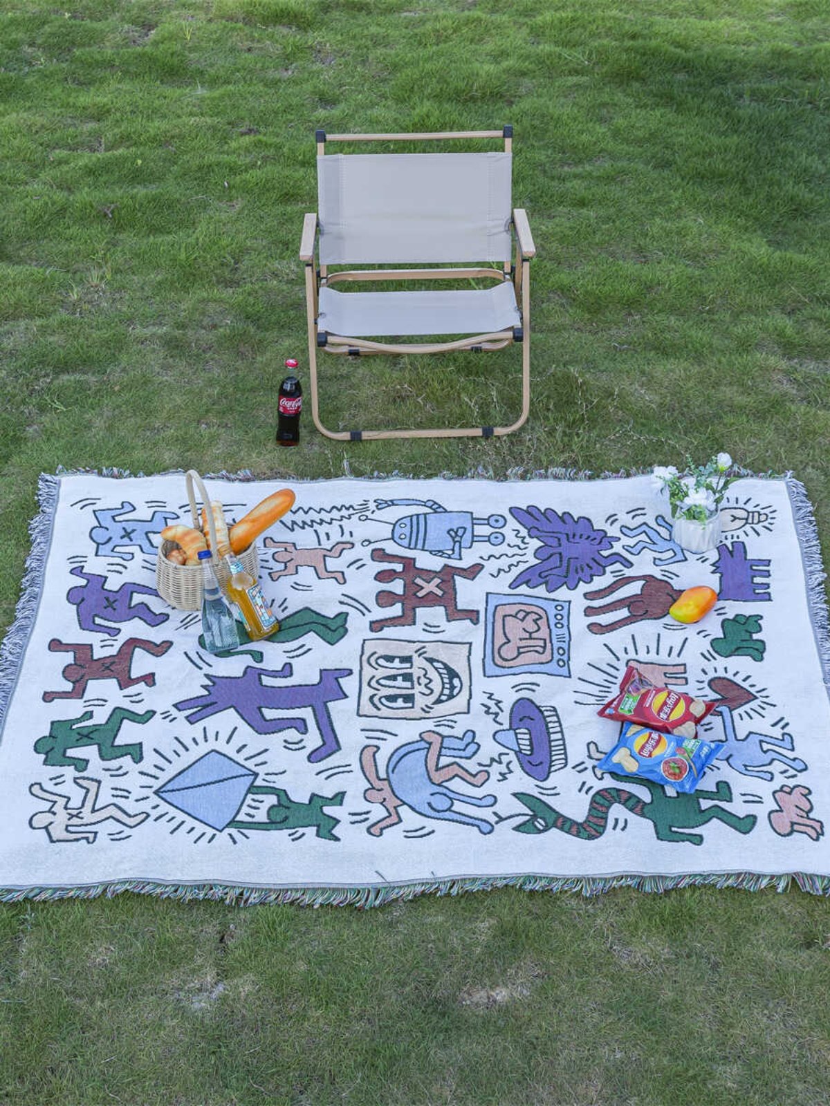 tent camping tablecloths, squared tea, some picnic mats, and a party table outside of the north european wind book