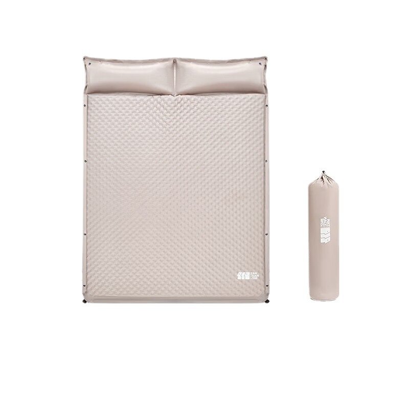 Explorer auto-inflates an outdoor picnic pad with a simple, multi-temperature spa