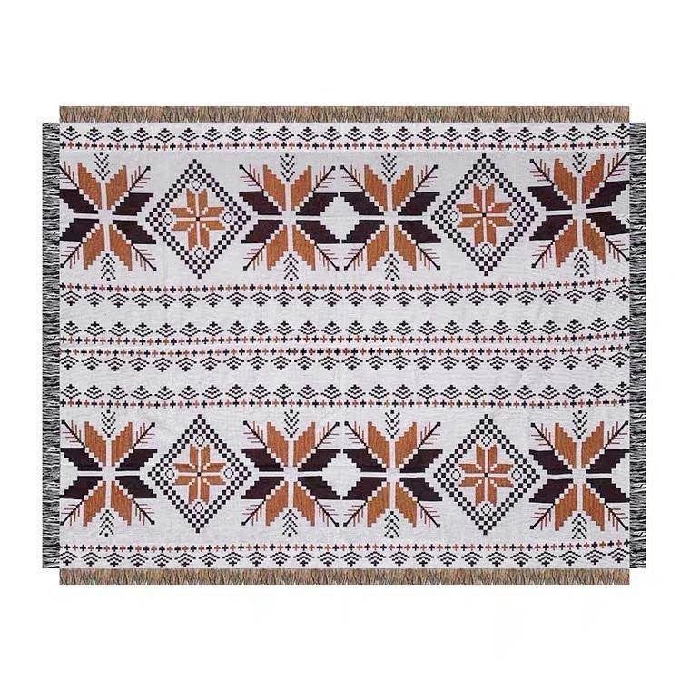 A picnic mat with a thick Bohemia mat and an outdoor camping blanket tablecloth