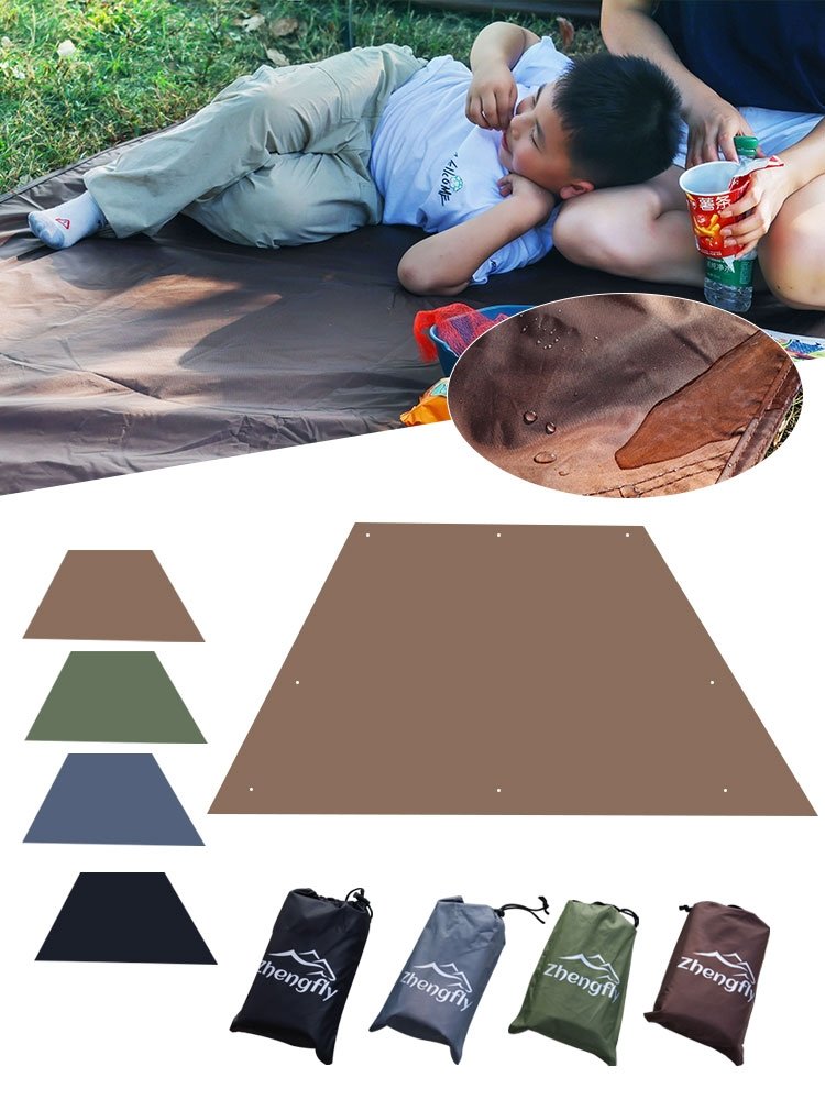 Tide-resistant outdoor camping tents with water-protected floors and water-proof floors thickened on the bottom of the hot Oxford mat