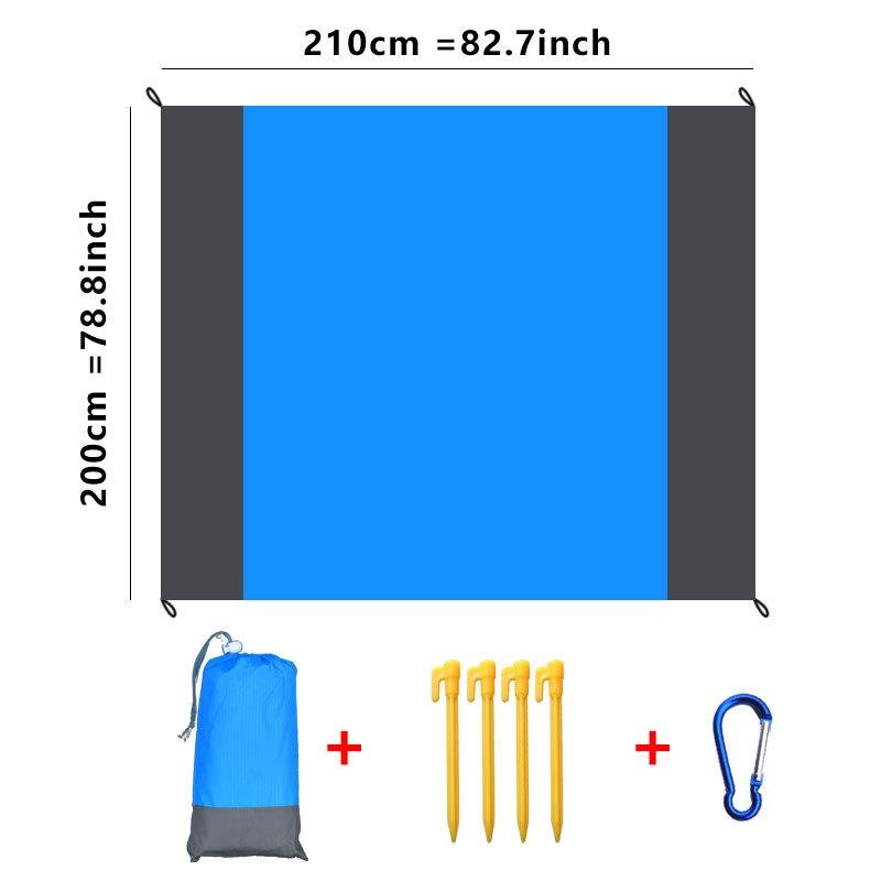 Waterproof beach mats are portable for outdoor camping