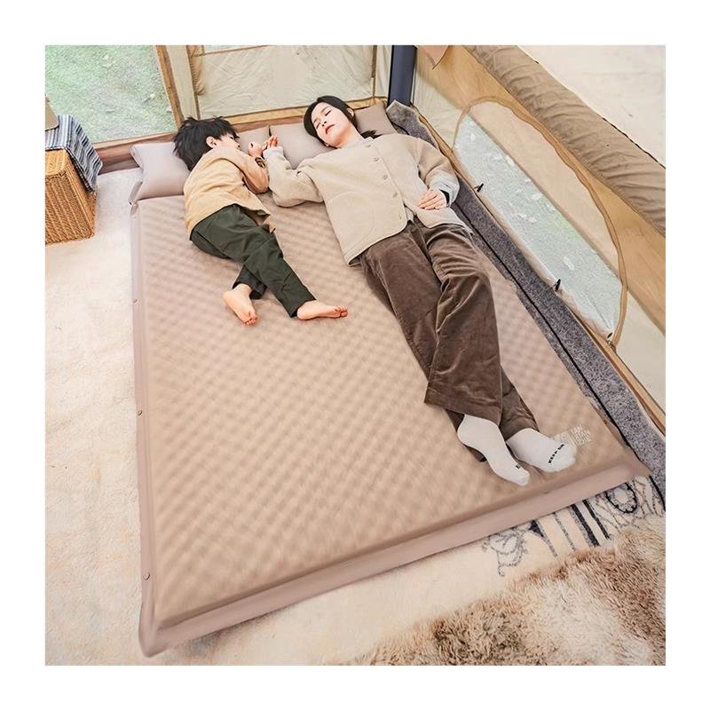 Accelerator auto-inflated gaskets for a tidal-coated camping tent