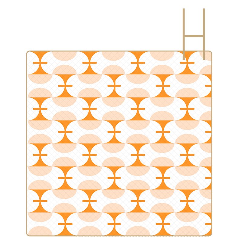 Tide-proof outdoor picnic mats with a thick spring lawn picnic and a field camper