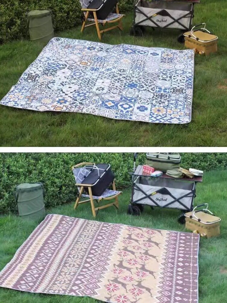 Germany's outdoor camping ultrasound machine washes with thick water-proof picnic pads and damp-proof courtesan mats