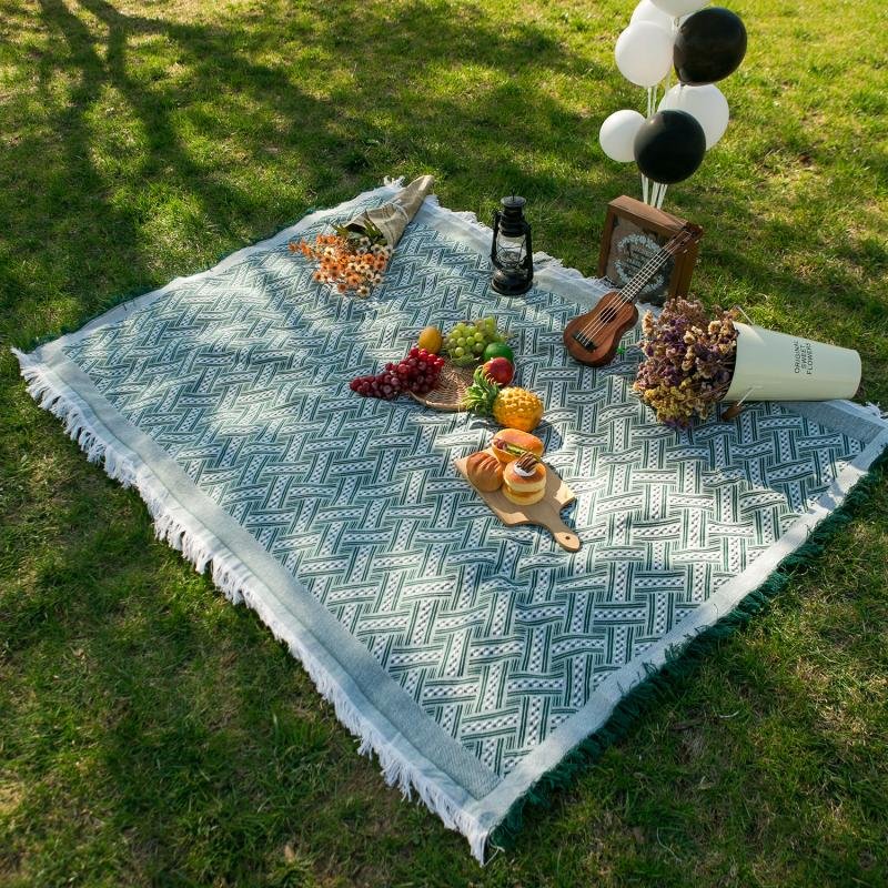 outdoor picnic mats, ins-photography, french-style picnic net red items camping for tide-proof tents