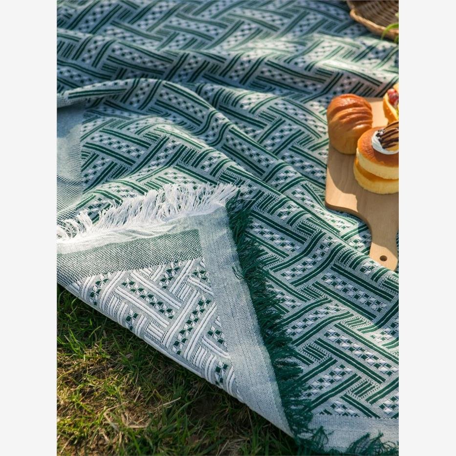 outdoor picnic mats, ins-photography, french-style picnic net red items camping for tide-proof tents