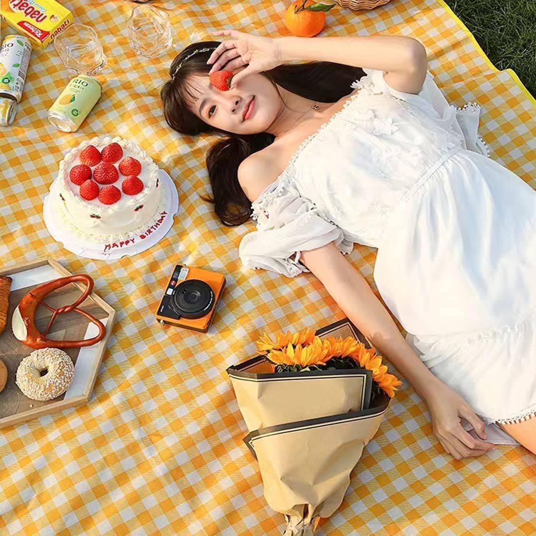 An outdoor picnic mat with a large amount of money to protect the peri-urban camp from the tide-proof beach
