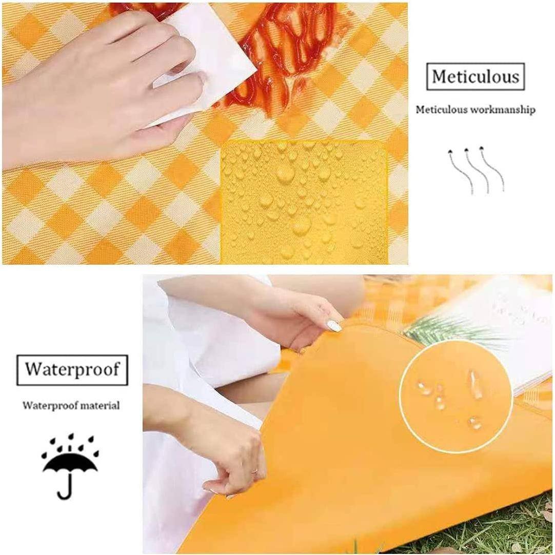 An outdoor picnic mat with a large amount of money to protect the peri-urban camp from the tide-proof beach