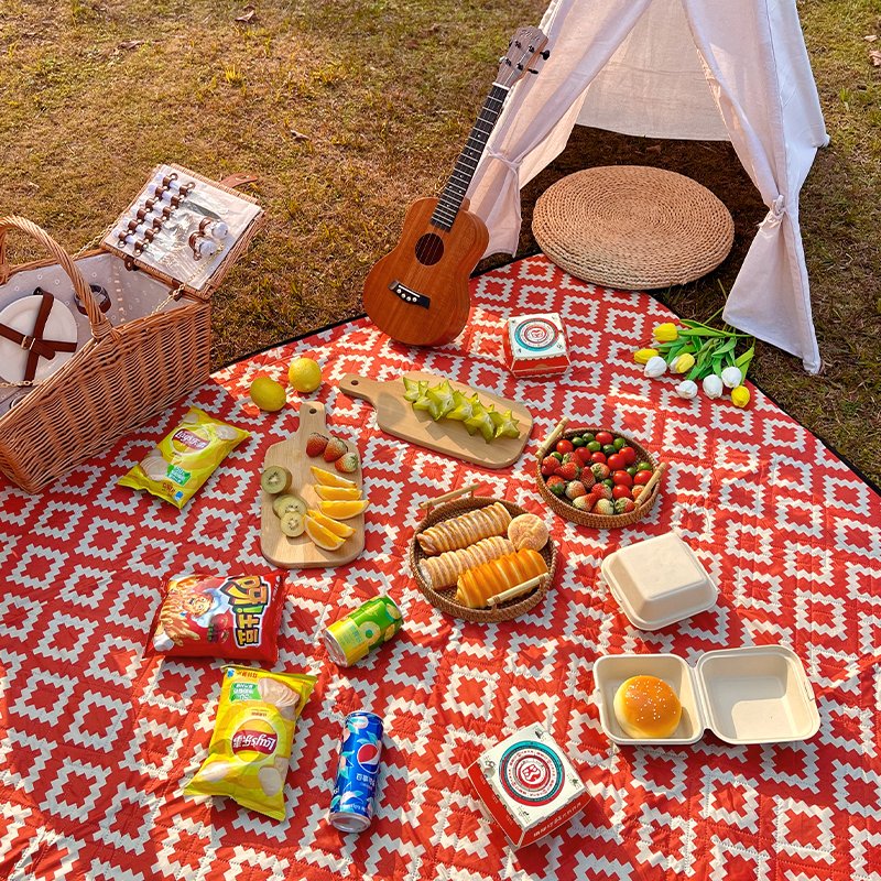 Supersonic picnic pads with hotbeds and thick camping with families on the beach and waterproof camp pads
