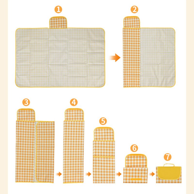 The picnic pads are waterproof from the beach collages and spring picnics