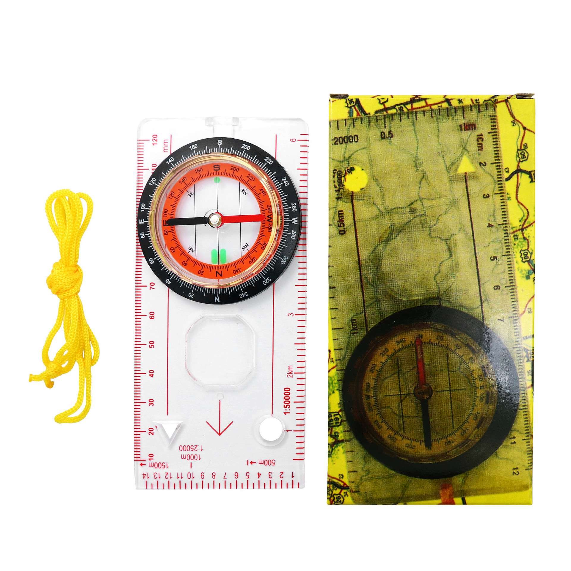 THERMAL DC45-5C PROFESSIONAL COMPASS MAP RULER MULTI-PURPOSE NORTHERLY, MAP SCALE, OUTDOOR USE