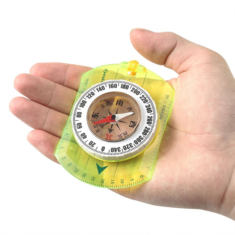 Aski's children's guide is a high-precision exterior pointer with a multi-purpose fluorescent fluorescent geologic compass