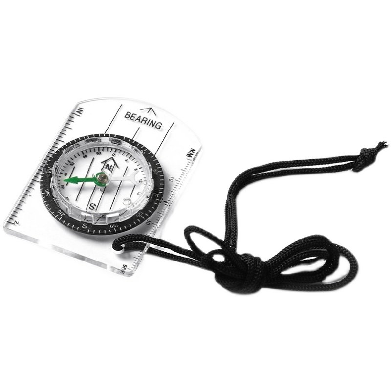 The stainless steel guide, the veritable compass, points to a portable guide outside the north needle