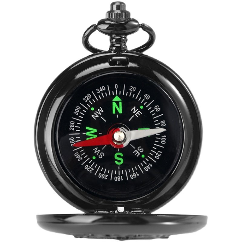An outdoor compass indicates the re-enactment of the children of the high-precision student motor vehicle with a compass