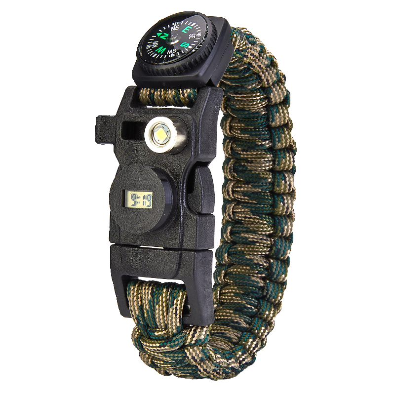 A 12-gauge cylindrical survival cyst multi-purpose handring guide to the flash whistle screwdriver