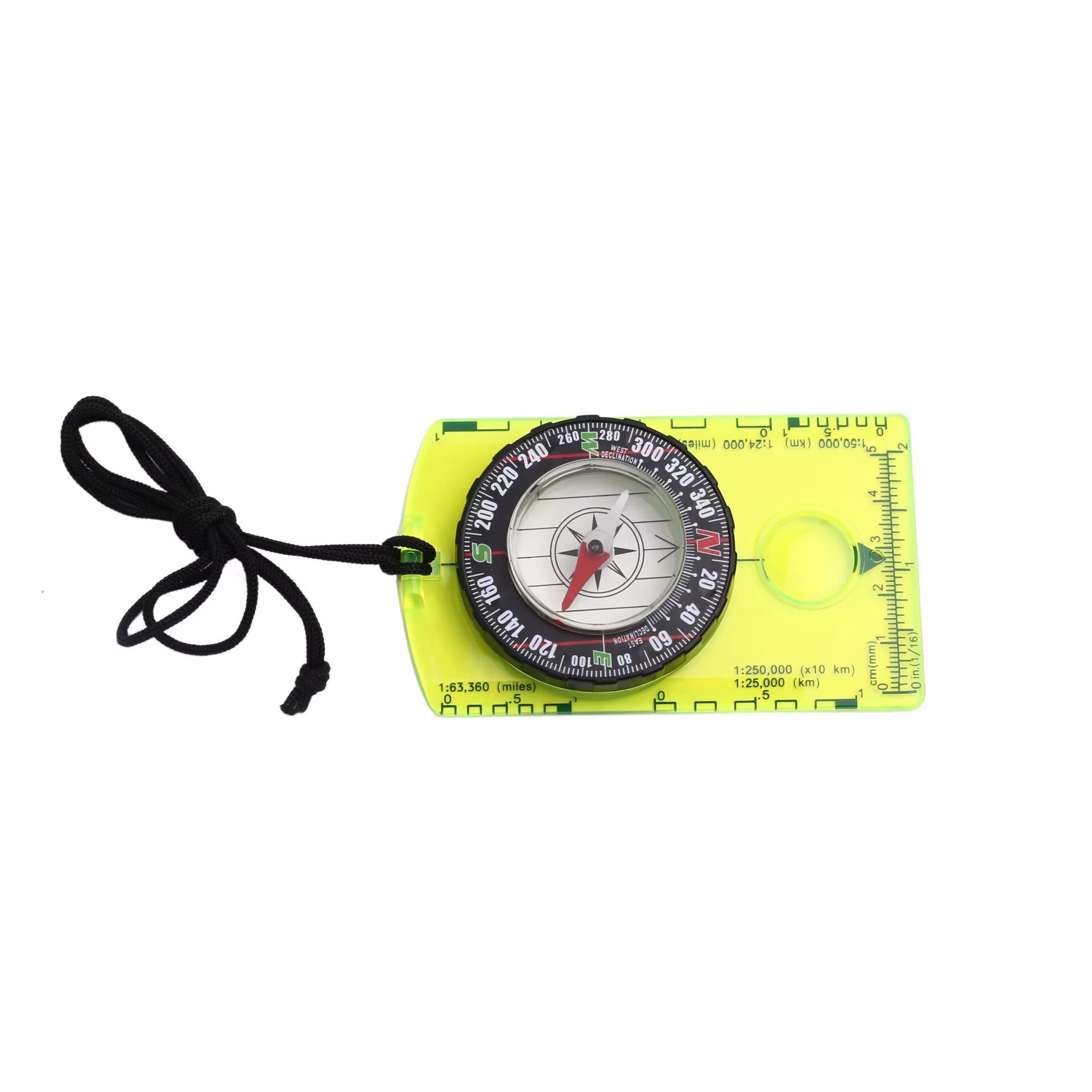 DC361 MAPPING THE OUTDOOR MULTI-PURPOSE COMPASS TO THE NORTH OF THE ACCULLI MAP AGAINST THE RULER