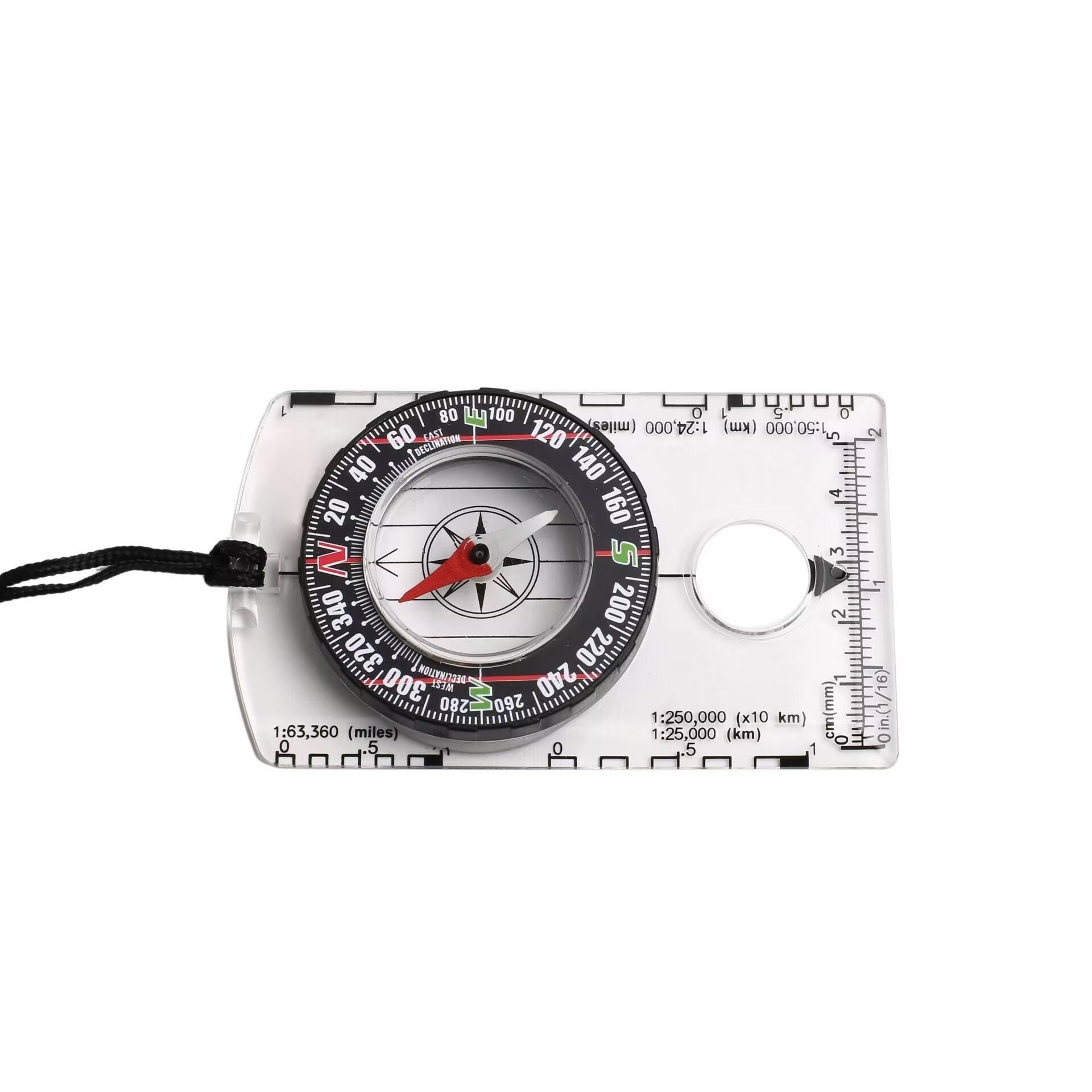 DC361 MAPPING THE OUTDOOR MULTI-PURPOSE COMPASS TO THE NORTH OF THE ACCULLI MAP AGAINST THE RULER