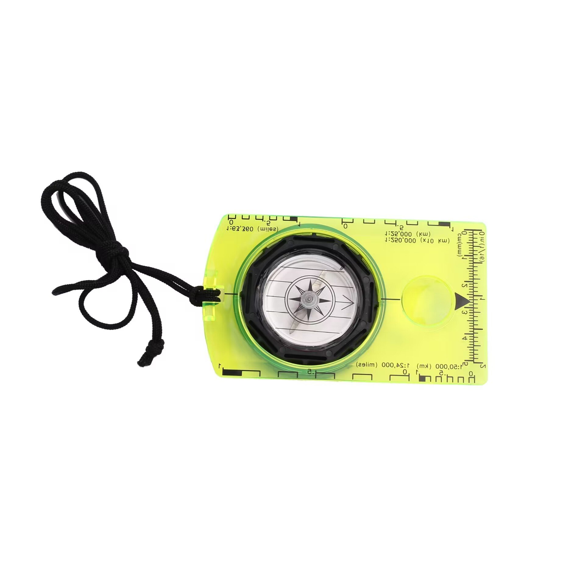 DC361 MAPPING THE OUTDOOR MULTI-PURPOSE COMPASS TO THE NORTH OF THE ACCULLI MAP AGAINST THE RULER