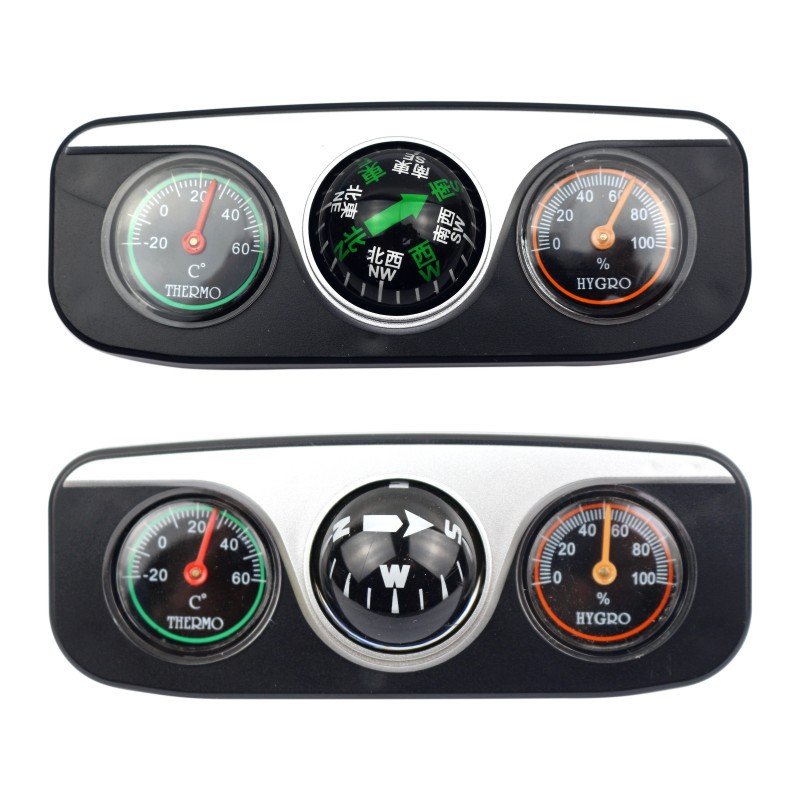 A three-to-one multi-purpose guided ball, a compass pointing to the north-cooose thermometer