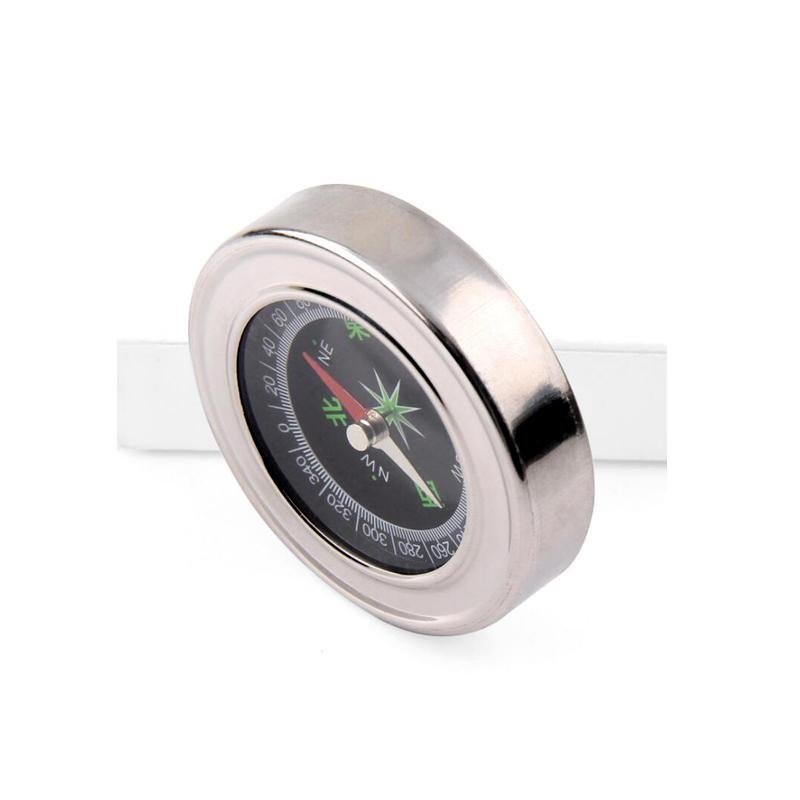 an outdoor stainless metal compass, 60mm mountain runaway, students' portable circle pointer