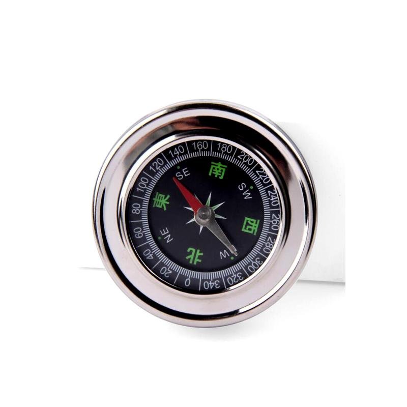 an outdoor stainless metal compass, 60mm mountain runaway, students' portable circle pointer