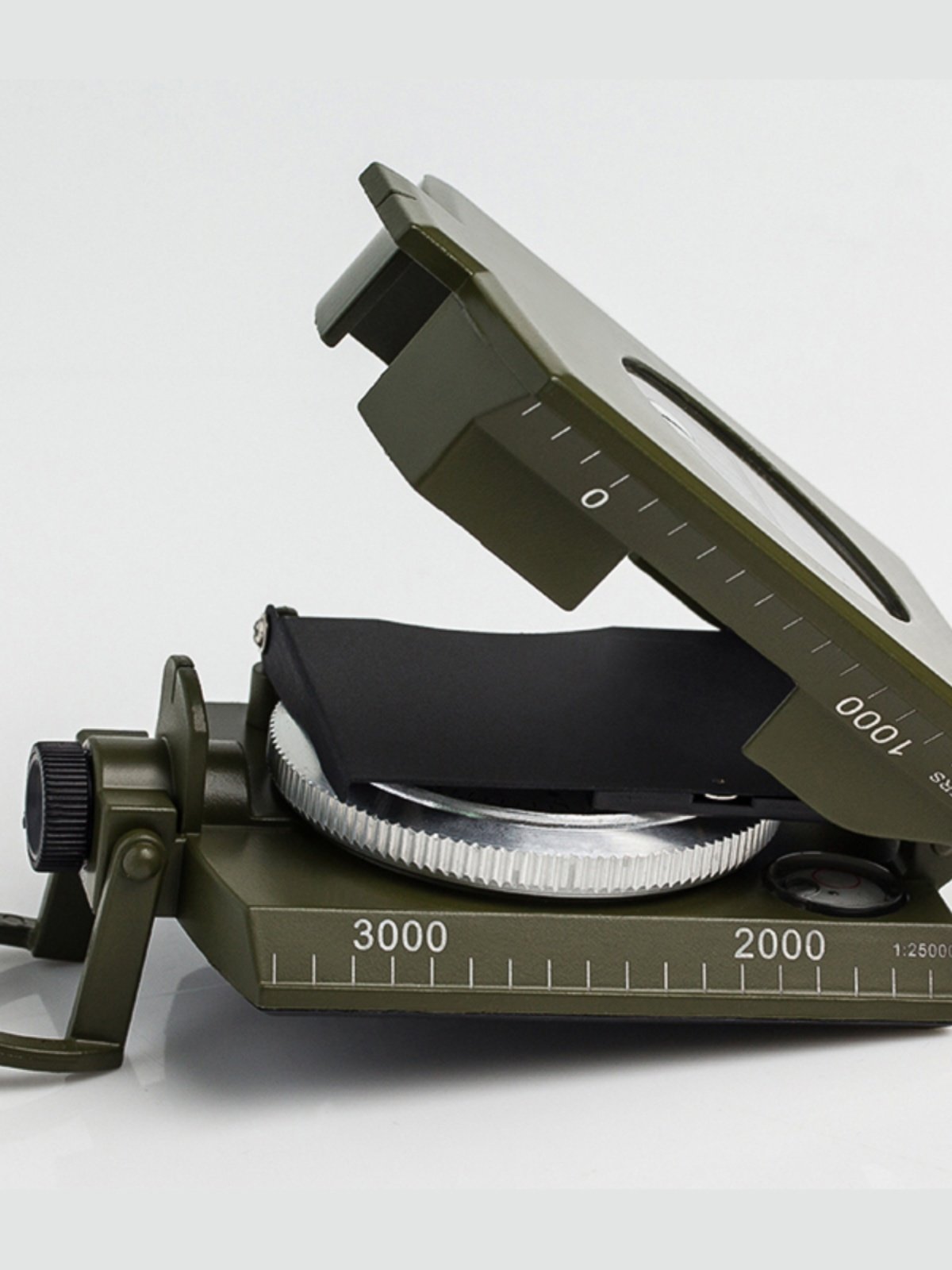 An outdoor multi-purpose compass with a high-precision U.S.-side sloper horizontally designed for nightlight rollers