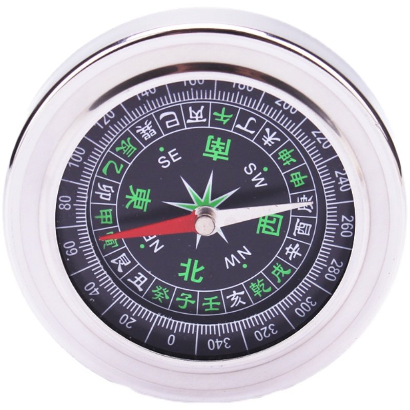 outside handheld metal in chinese means high-precision north compass compass 75mm multi-purpose compass magnet