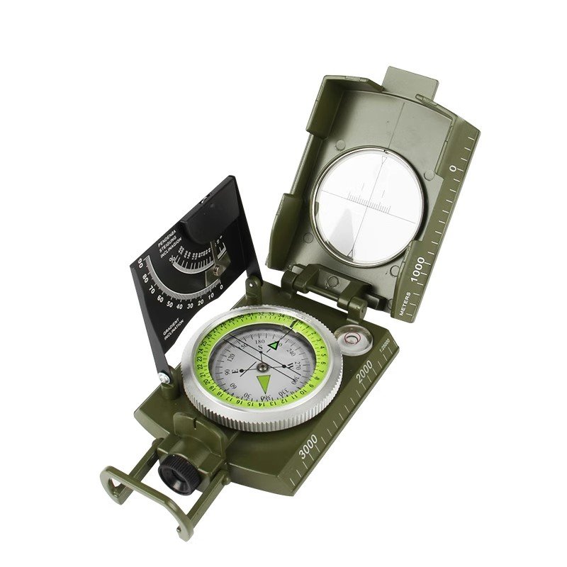 An outdoor compass with high accuracy and multi-purposes points to a geo-Rocator expedition directed at students in the North