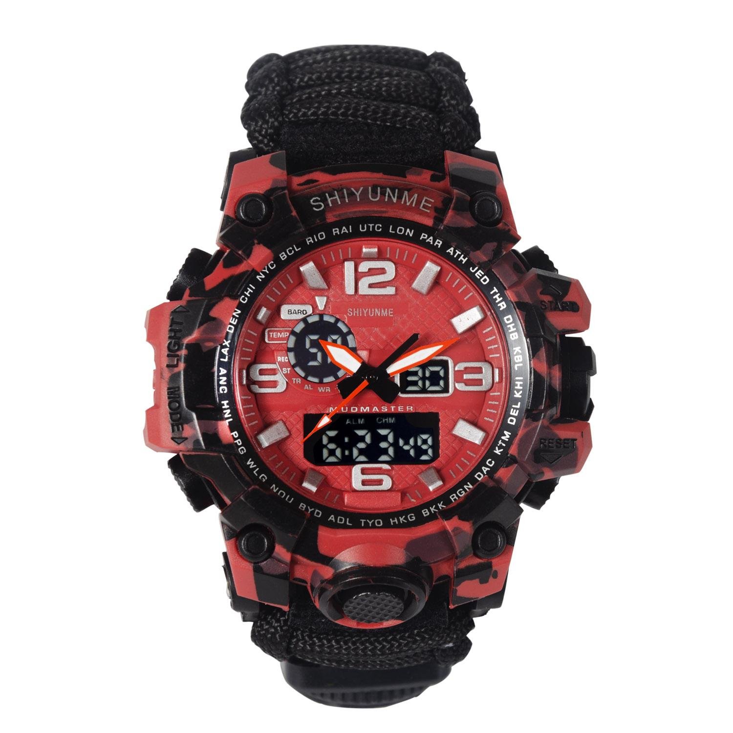 New multi-purpose life-saving umbrella line compass thermometer for men in the outdoors risking double-discretion motion table