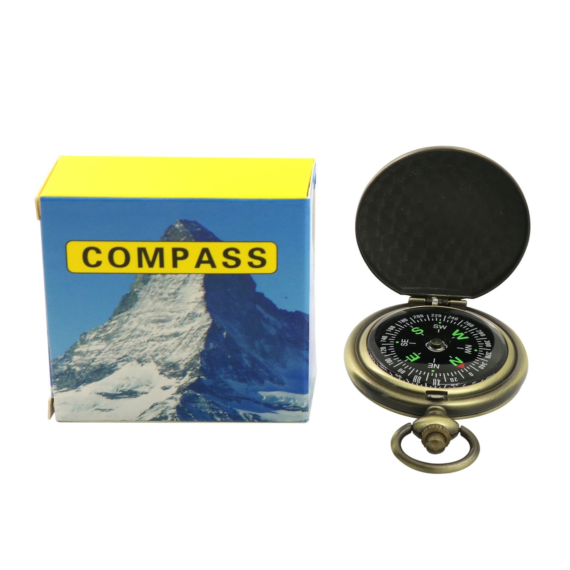 THE SPOT J35A METAL IS A TWEEZER COMPASS, WHICH POINTS TO THE NORTHERN ZINC ALLOY
