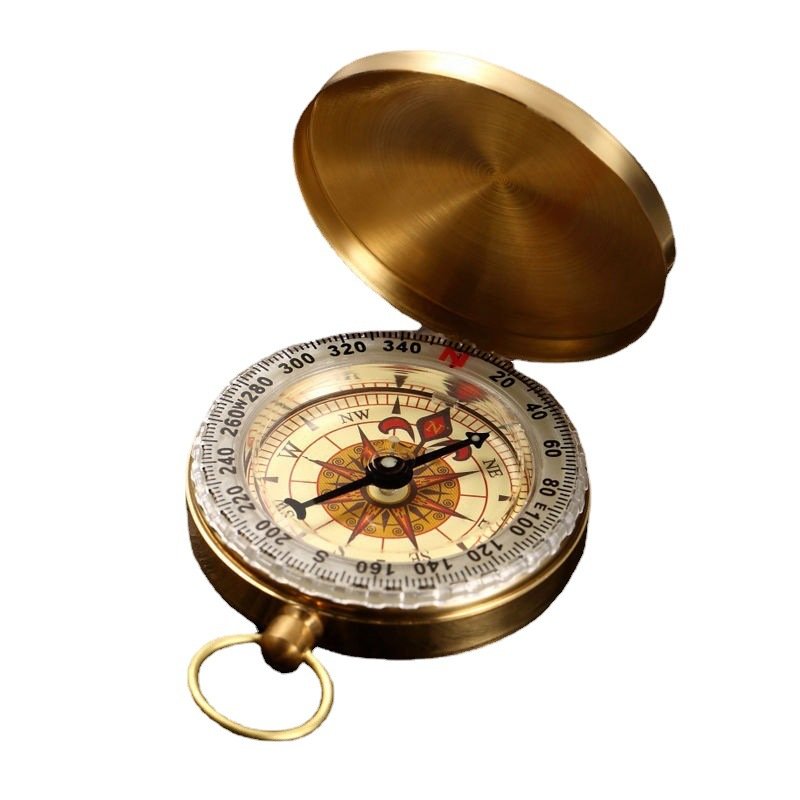 The compass points to the northern nightlight of a child travelling to the mountain