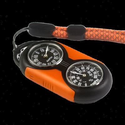 Kanpas's outdoor specialized thermometer, car key button thermometer, night light compass, high accuracy
