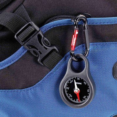 GERMAN TRIIKA'S OUTDOOR COMPASS KEY BUTTON, SMALL MINI COMPASS POINTING NORTH TO PROTECT THE WATER