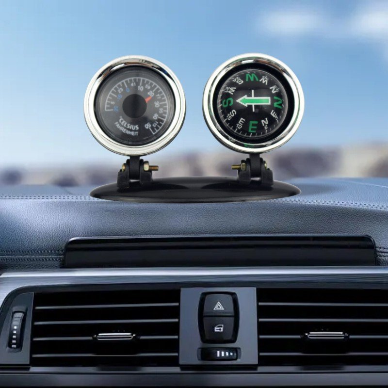 Two-in-a-car compass ball