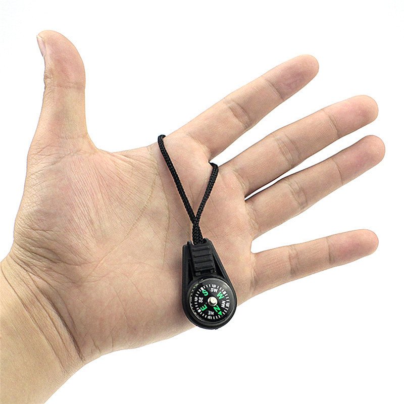 20mm cord compass key pointer, outside point north rope zipper, pull it with a compass